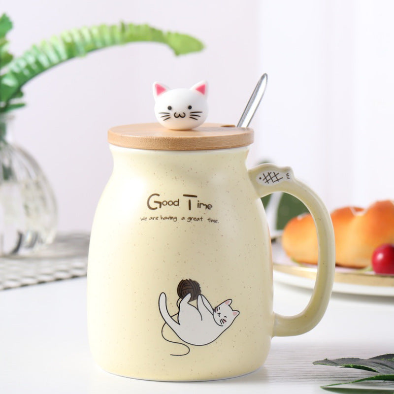 Elevate Your Breakfast with the Milk Mug Cute Cartoon Ceramic Mug