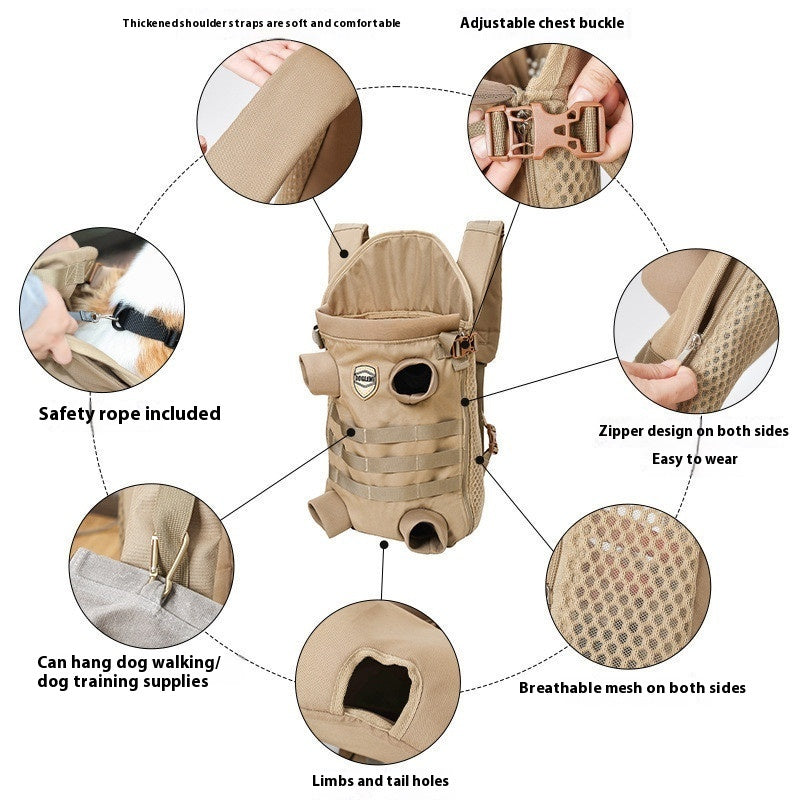 Pet Medium Dog Special Breathable Backpack: Perfect for Your Adventures