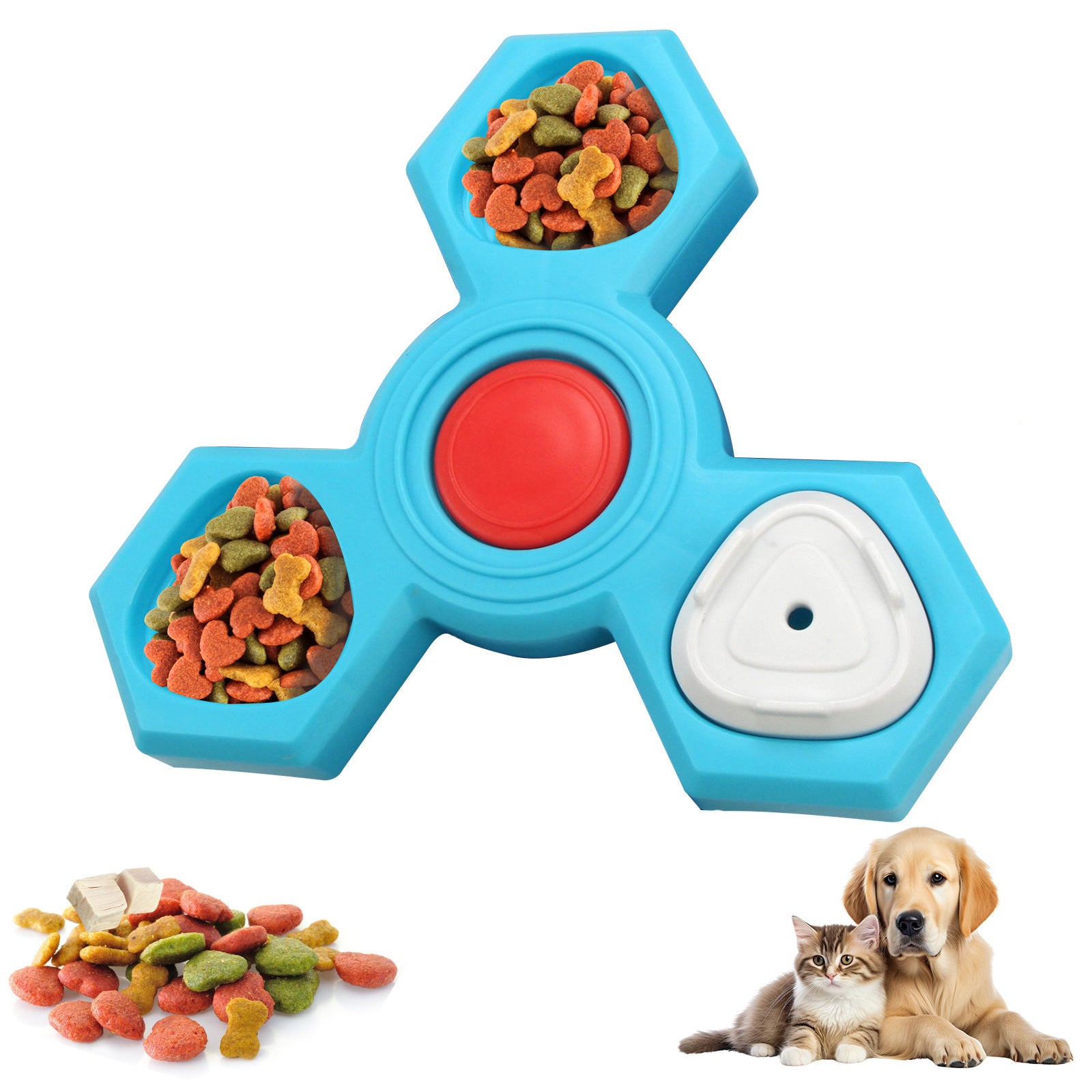 Interactive Dog Treat Puzzle Feeder IQ Training Toy
