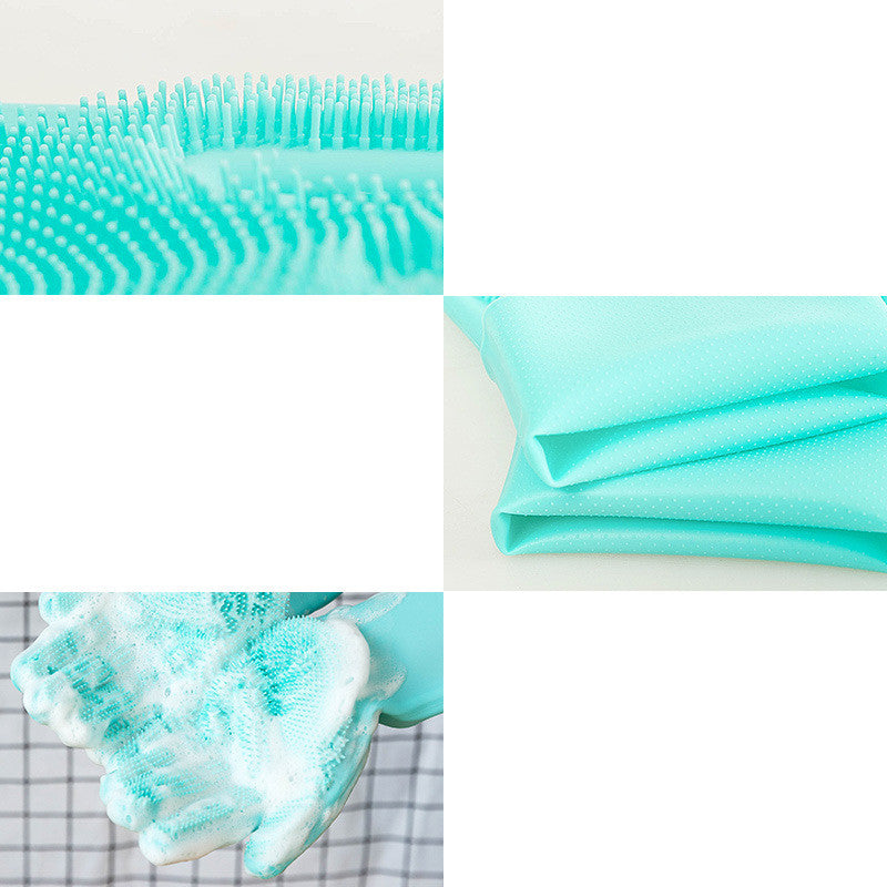 Silicone Cat Grooming Hair Comb Puppy Brush Glove Bath