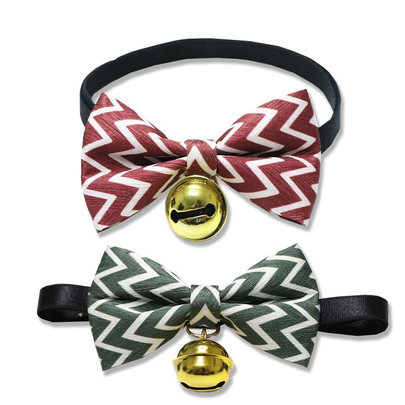 Pet Bow Tie Bell Collar AccessoryD