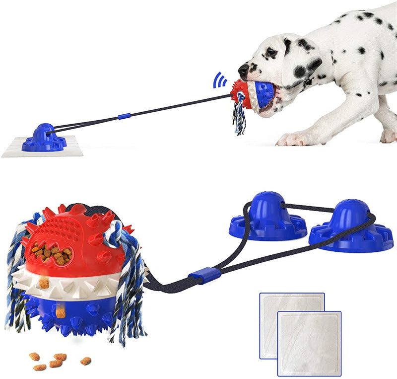 Aggressive Chew Dog Toy With Suction Cup
