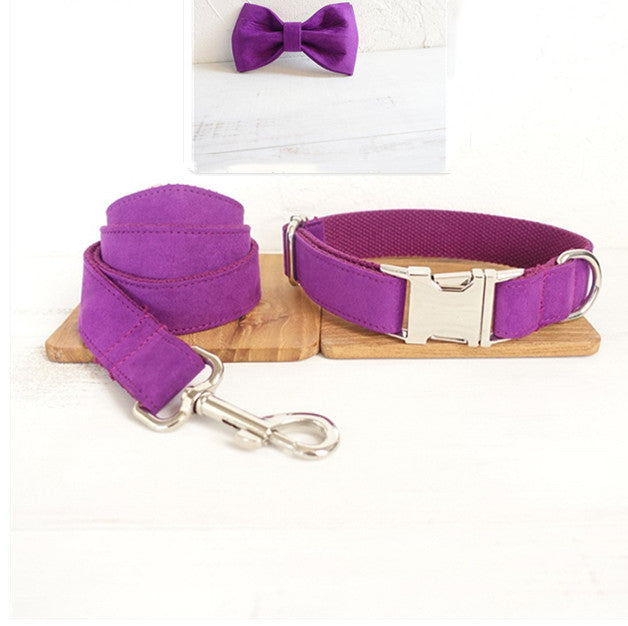 Solid Pet Bow Tie Collar Accessories