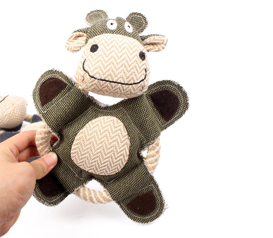 T-MENG Pet Dog Toys Make Sounds Solid Resistance