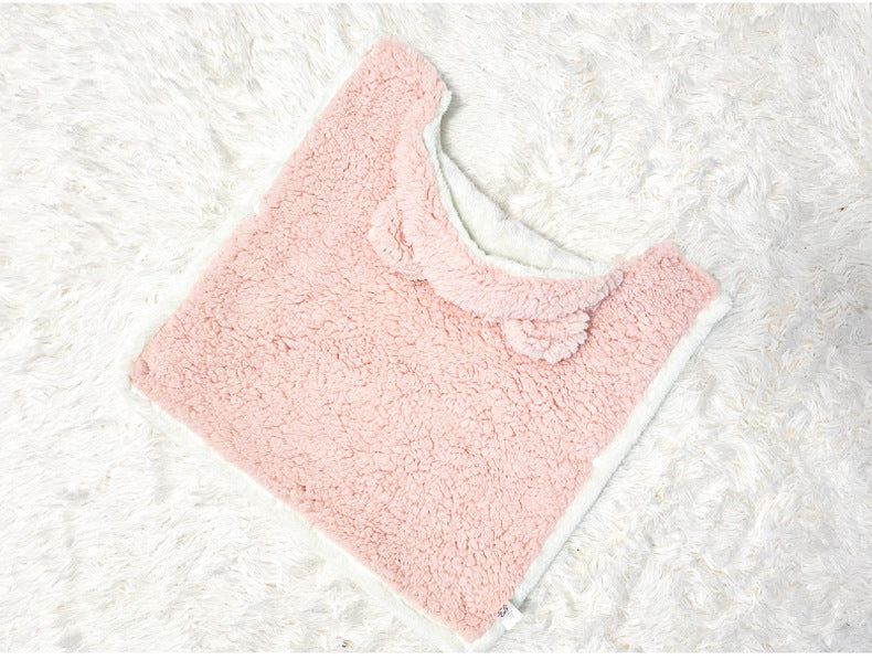 Pet Cloak Cute Cotton Velvet Warm Blanket