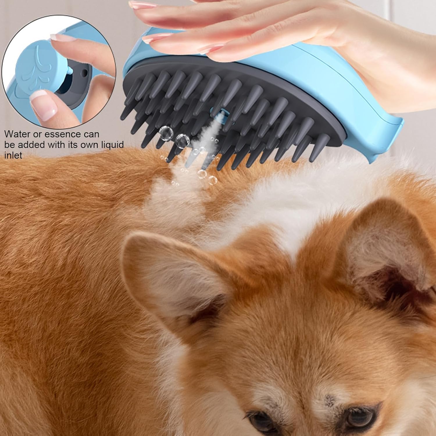 Steamy Cat Brush - 3-in-1 Whale-Shaped Cat Steam Brush