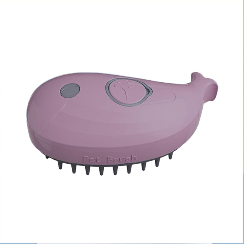 Steamy Cat Brush - 3-in-1 Whale-Shaped Cat Steam Brush