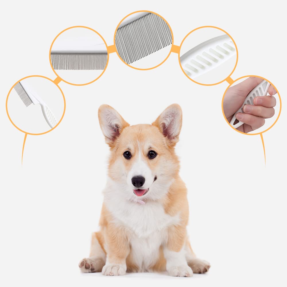 Multifunctional Pet Grooming Comb Tear Stain Removal Brush Kit