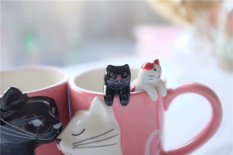 Kiss Coffee Couple Handmade Mug