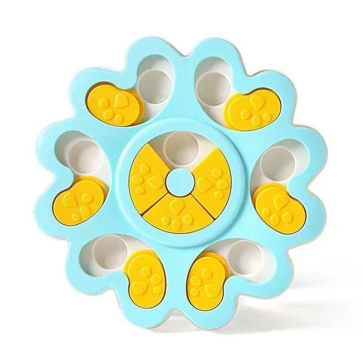 Flower Shape Dog Puzzle Slow Feeder Interactive Bowl