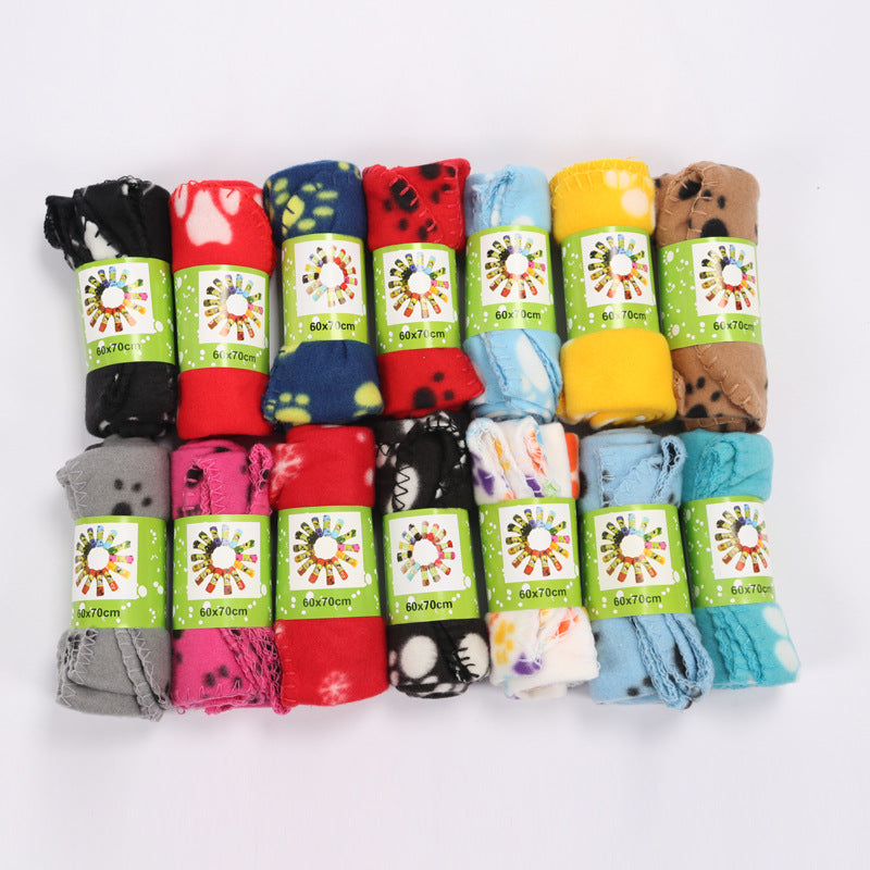 Dog Double-sided Fleece Blanket Warm Pet Blanket