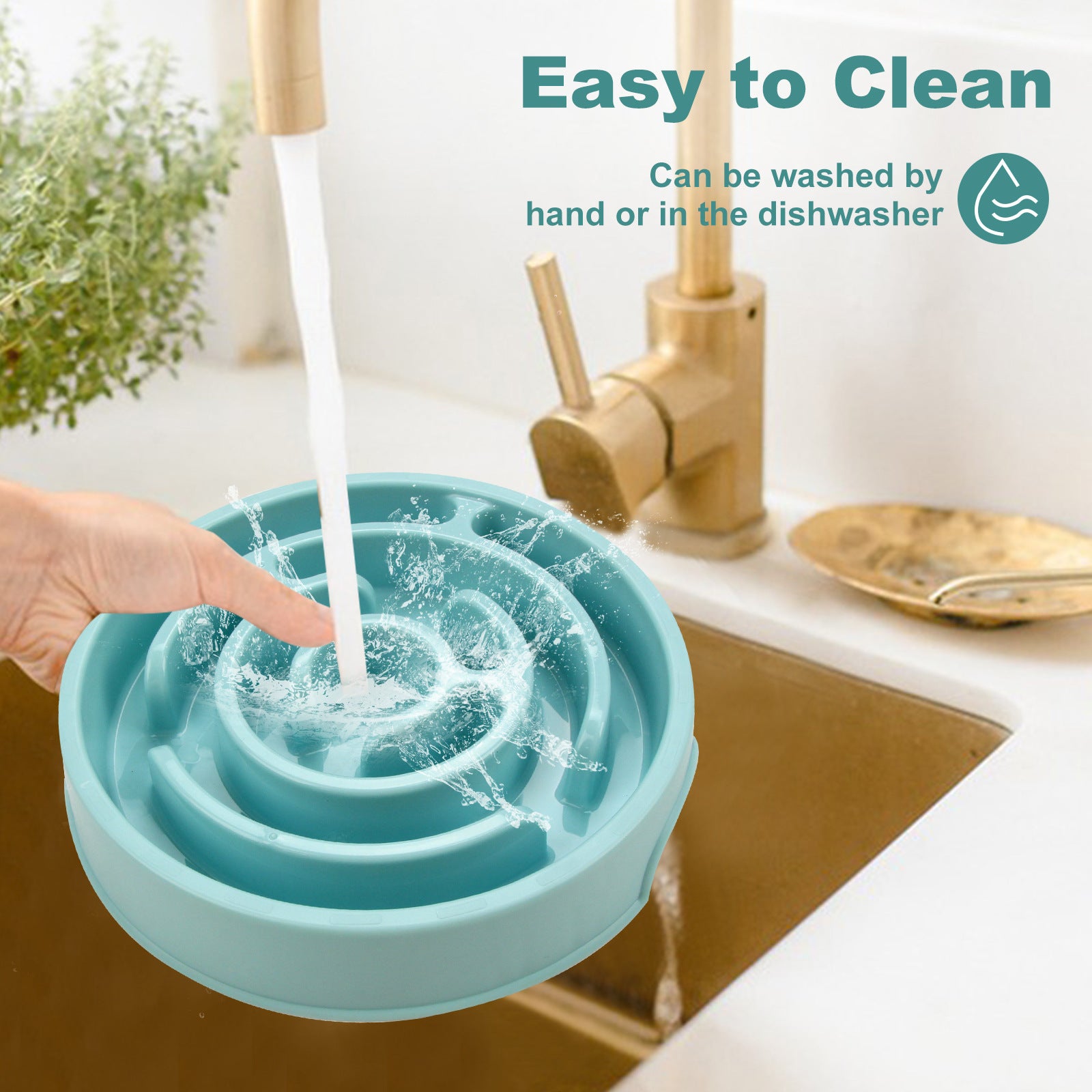 Silicone Dog Slow Feeder Puzzle Bowl Anti-Choking