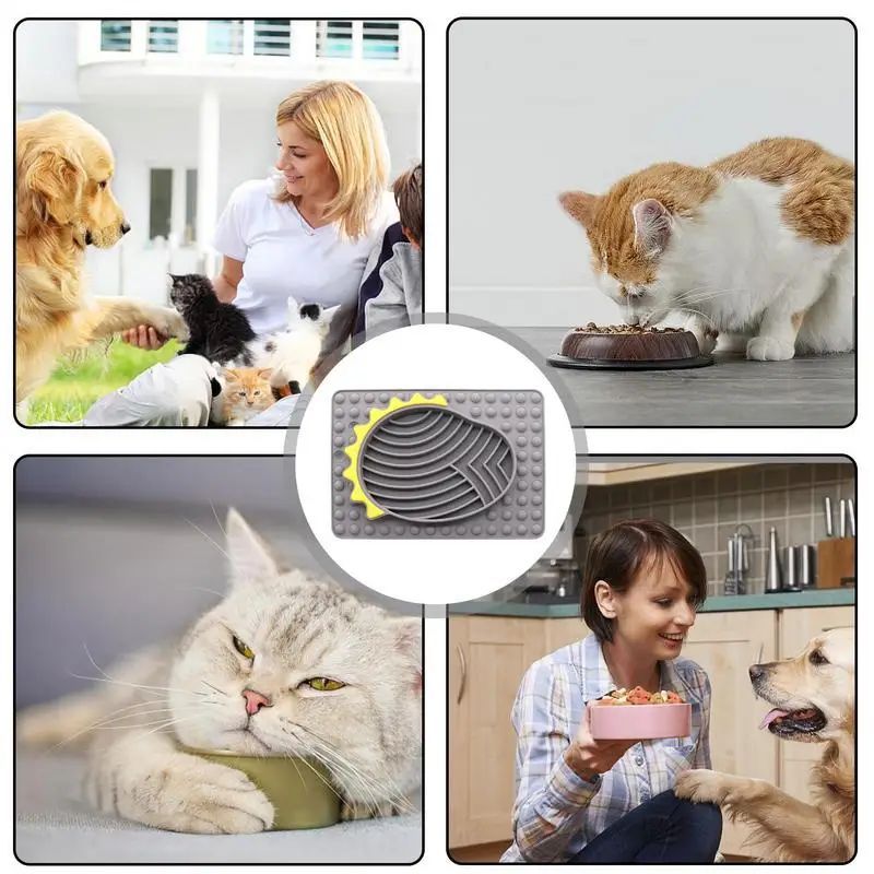 Stable Slow Feeder Licking Mat Dog  Bowl
