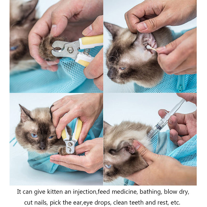 Pet Soft Cat Grooming Bag Adjustable Multifunctional Polyester
