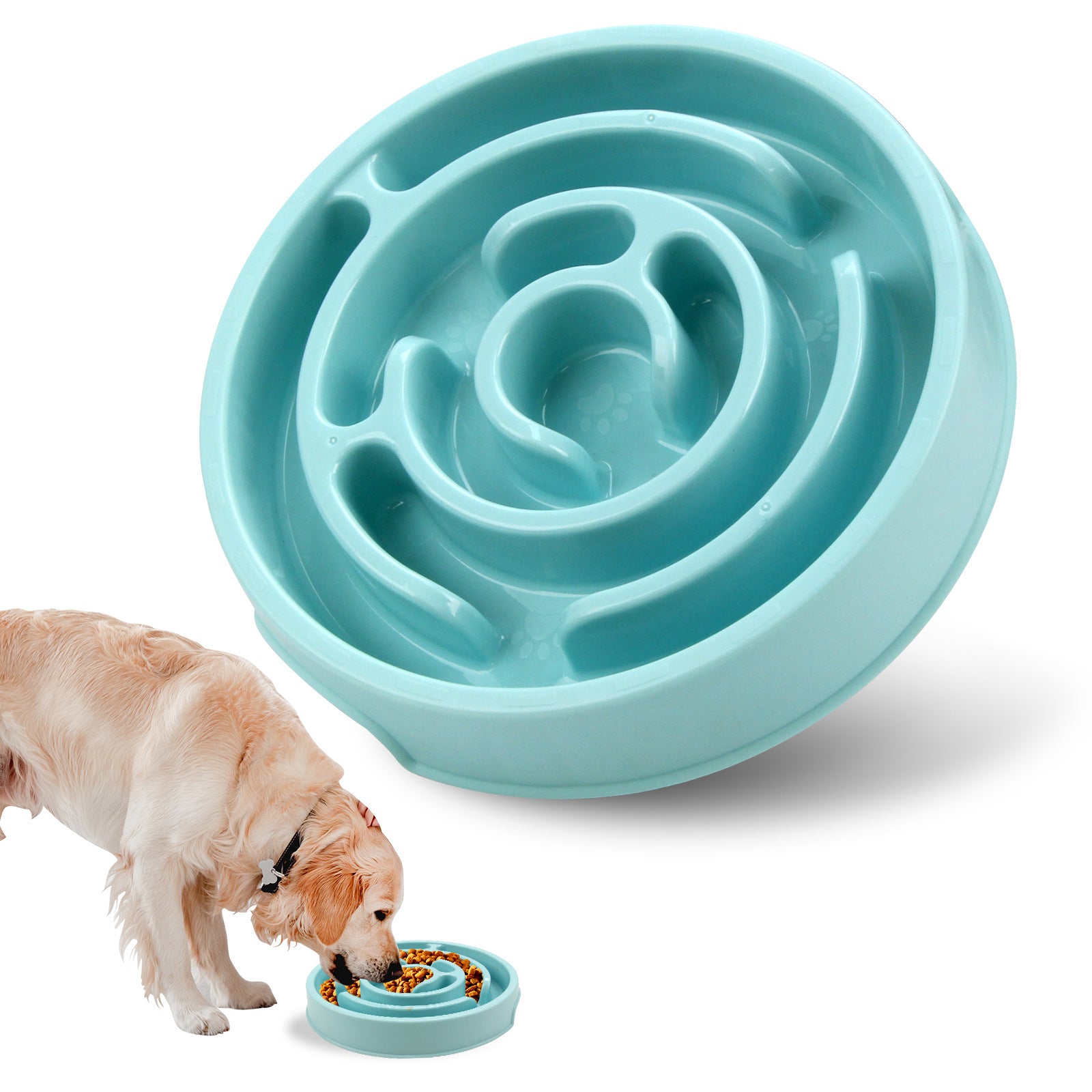 Silicone Dog Slow Feeder Puzzle Bowl Anti-Choking