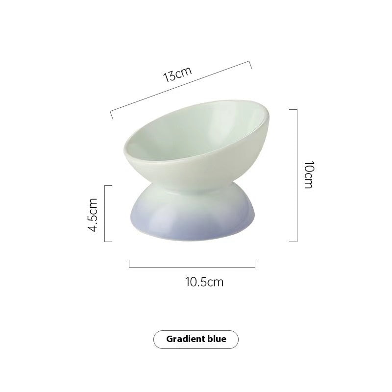 Bowl Ceramic Oblique Mouth Protection Cervical Spine Large Capacity Large Diameter