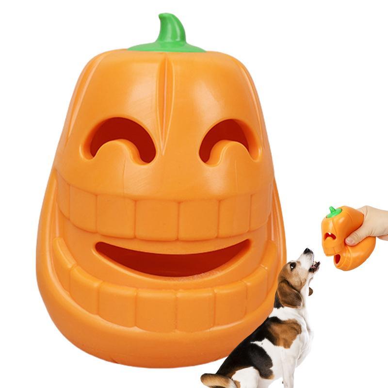 Pumpkin Shape Tough Dog Chew Toy