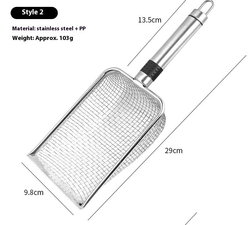 Stainless Steel Metal Litter Scoop Large Pet CatShovel