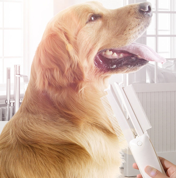 Pet Hair Removal Grooming Brush Dog Massage Tool