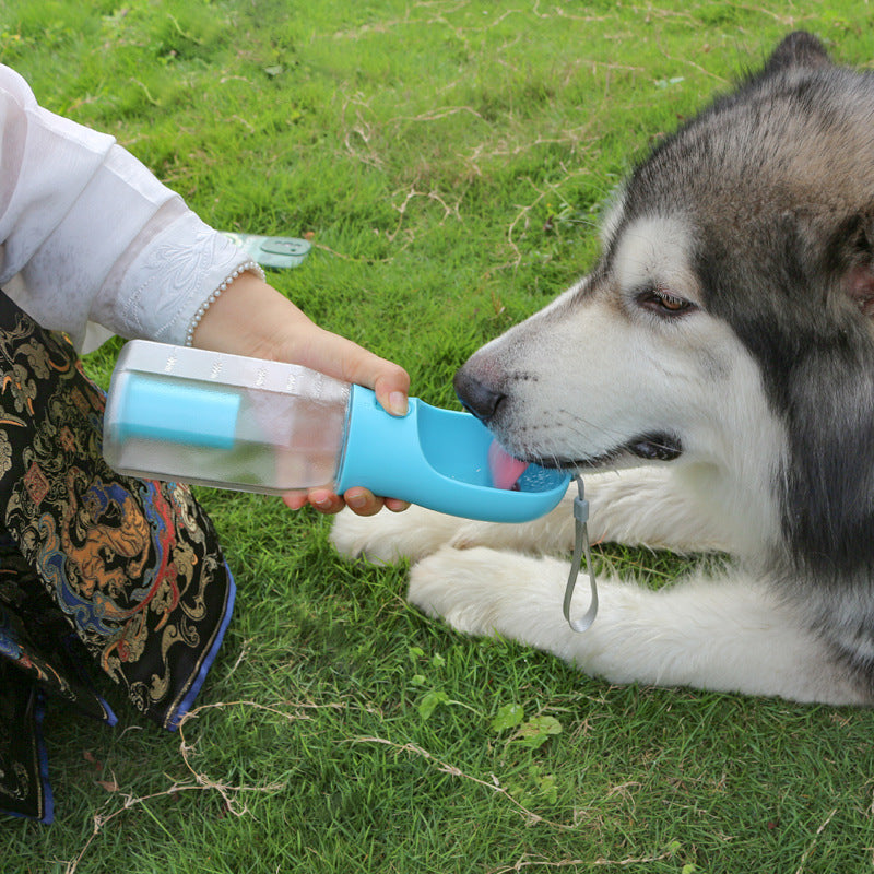 Portable Cat Bottle Food Feeder Drinker Poop