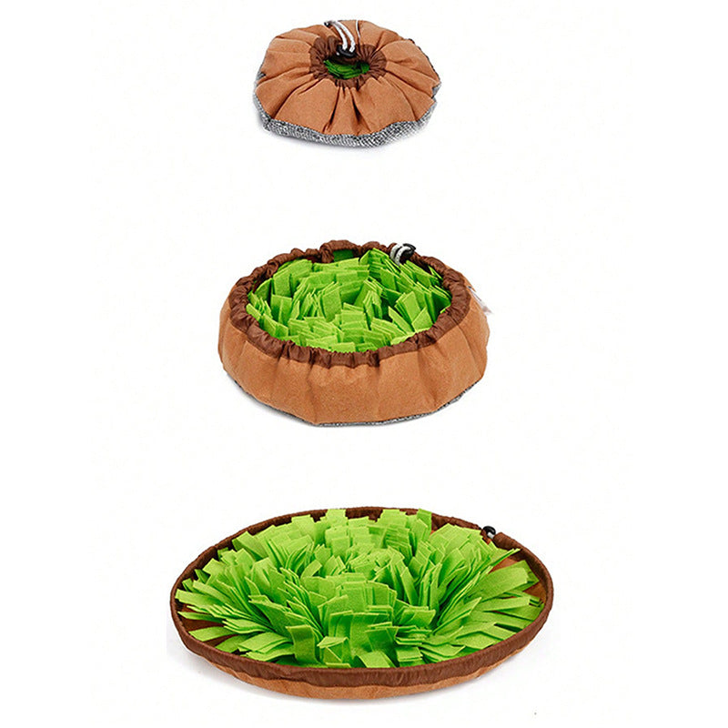 Pet Toy Dog Food-Dispensing Sniffing Training Bowl Puzzle Stress-Relief Scent Training