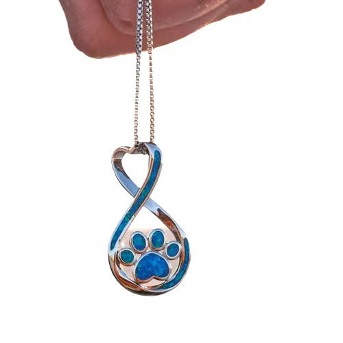 Love Paw Necklace Personalised Pet