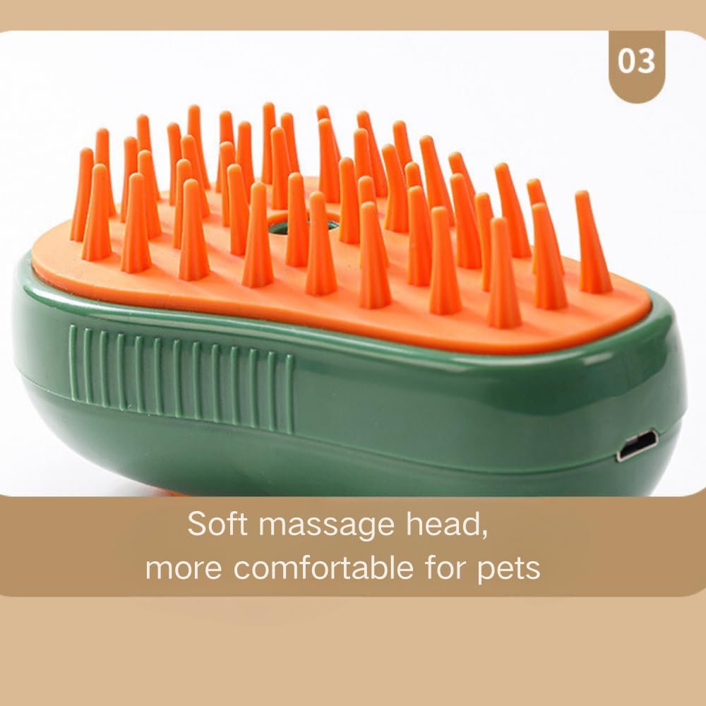Cat Steam Brush 3 In 1 Cat Comb For Massage