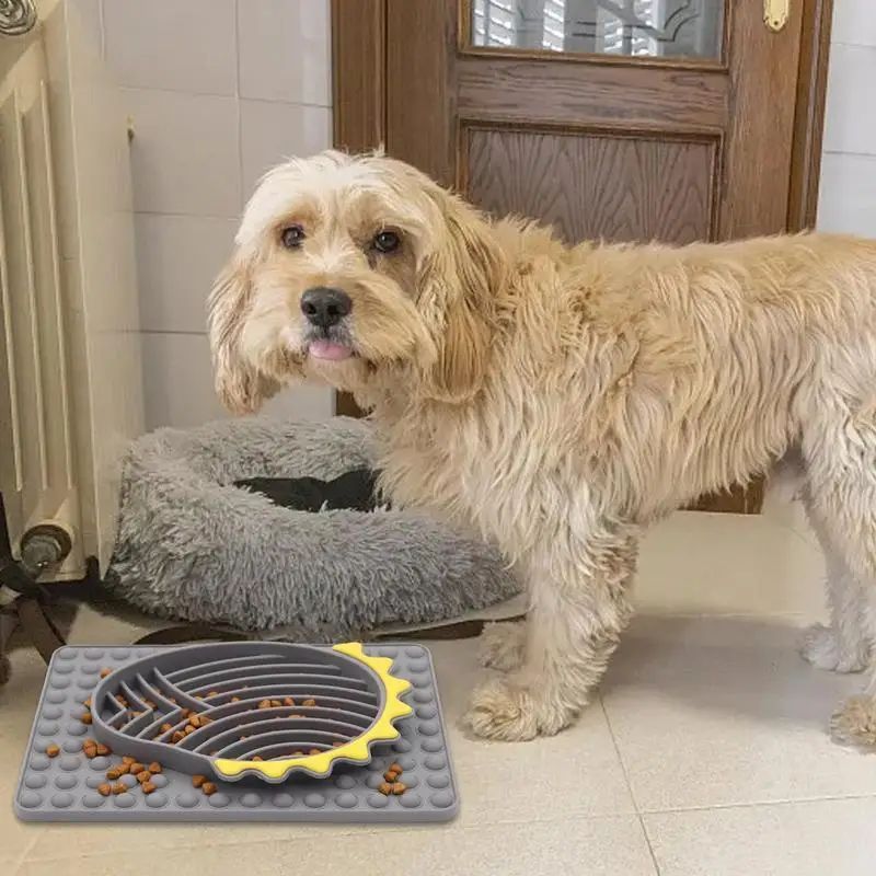 Stable Slow Feeder Licking Mat Dog  Bowl