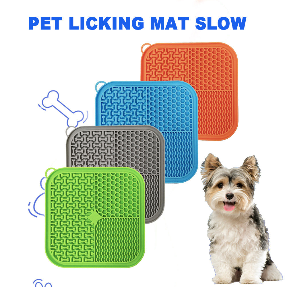 Dog Licking Mat Slow Feeder Suction Cup Anxiety Relief Pad