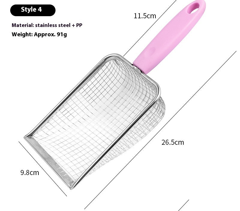 Stainless Steel Metal Litter Scoop Large Pet CatShovel