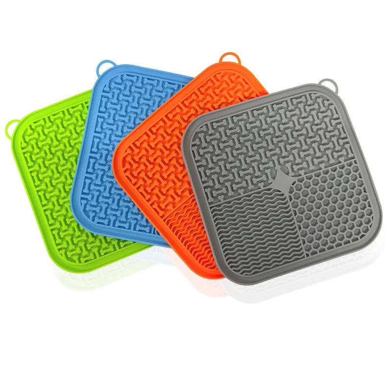 Dog Licking Mat Slow Feeder Suction Cup Anxiety Relief Pad
