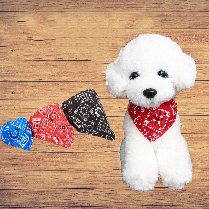 Adjustable Pet Bandana Neck Scarf Collar