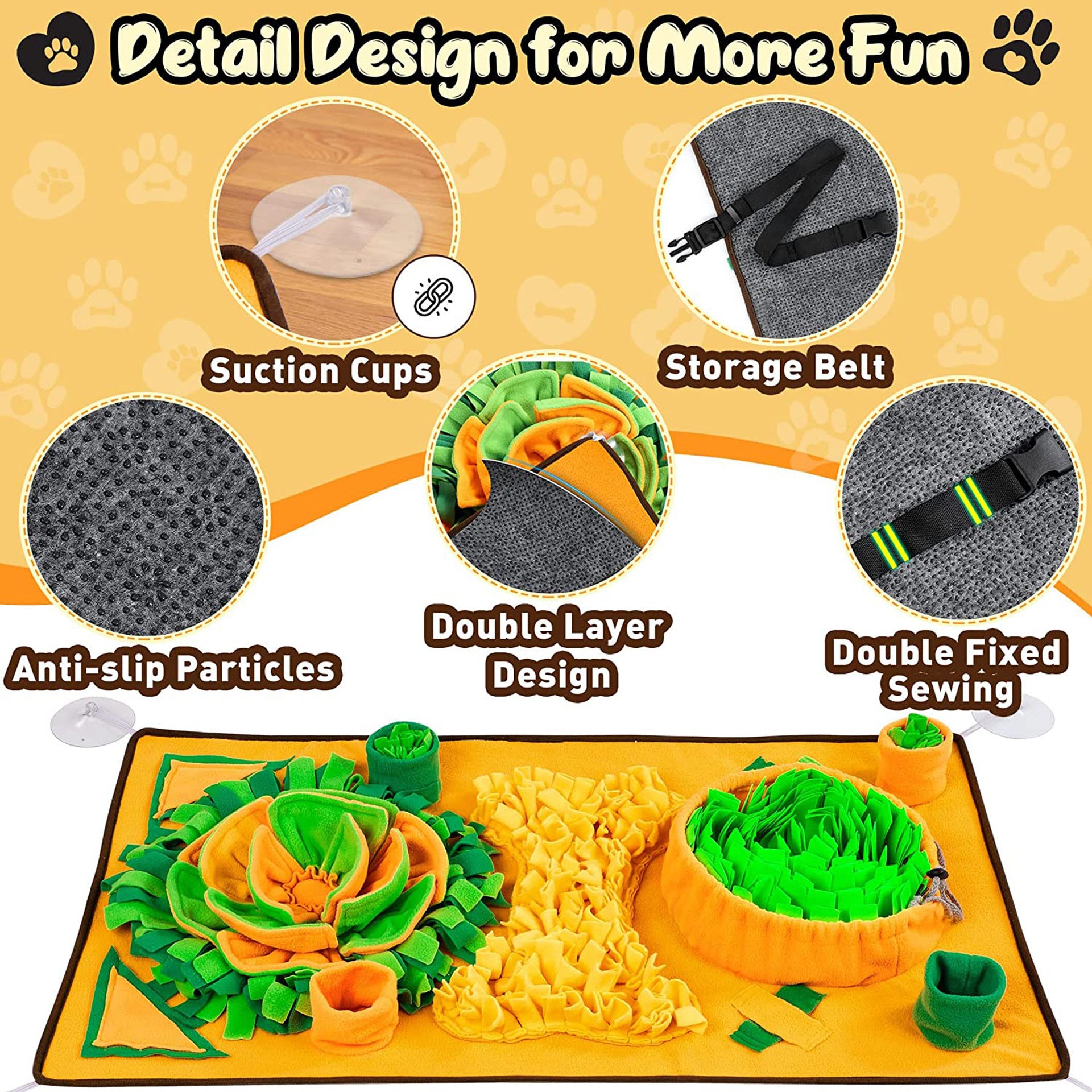 Large Snuffle Mat For Dogs Pet Interactive Training