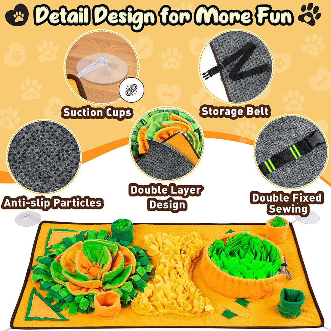 Large Snuffle Mat For Dogs Pet Interactive Training