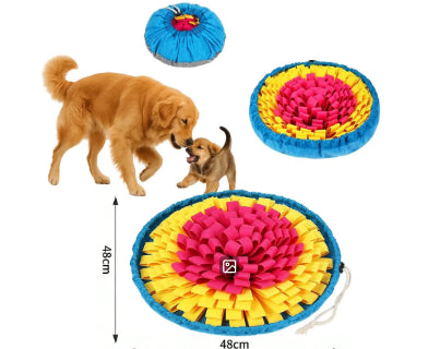 IQ Puzzle Health Dog Bowl Mat Slow-Feeding Training Blanket