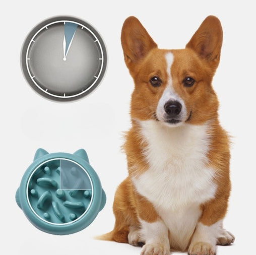Anti-Choking Slow Feeder Dog Cat Bowl Plate