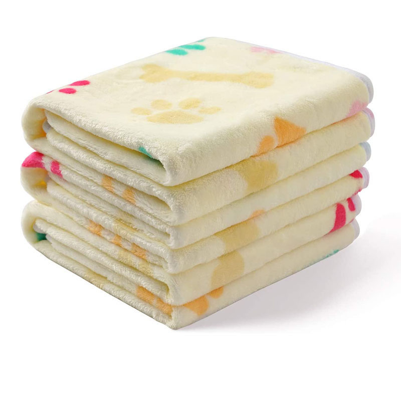 Pet Blanket Pad Warm Blanket Confetti Bone Paw Blanket