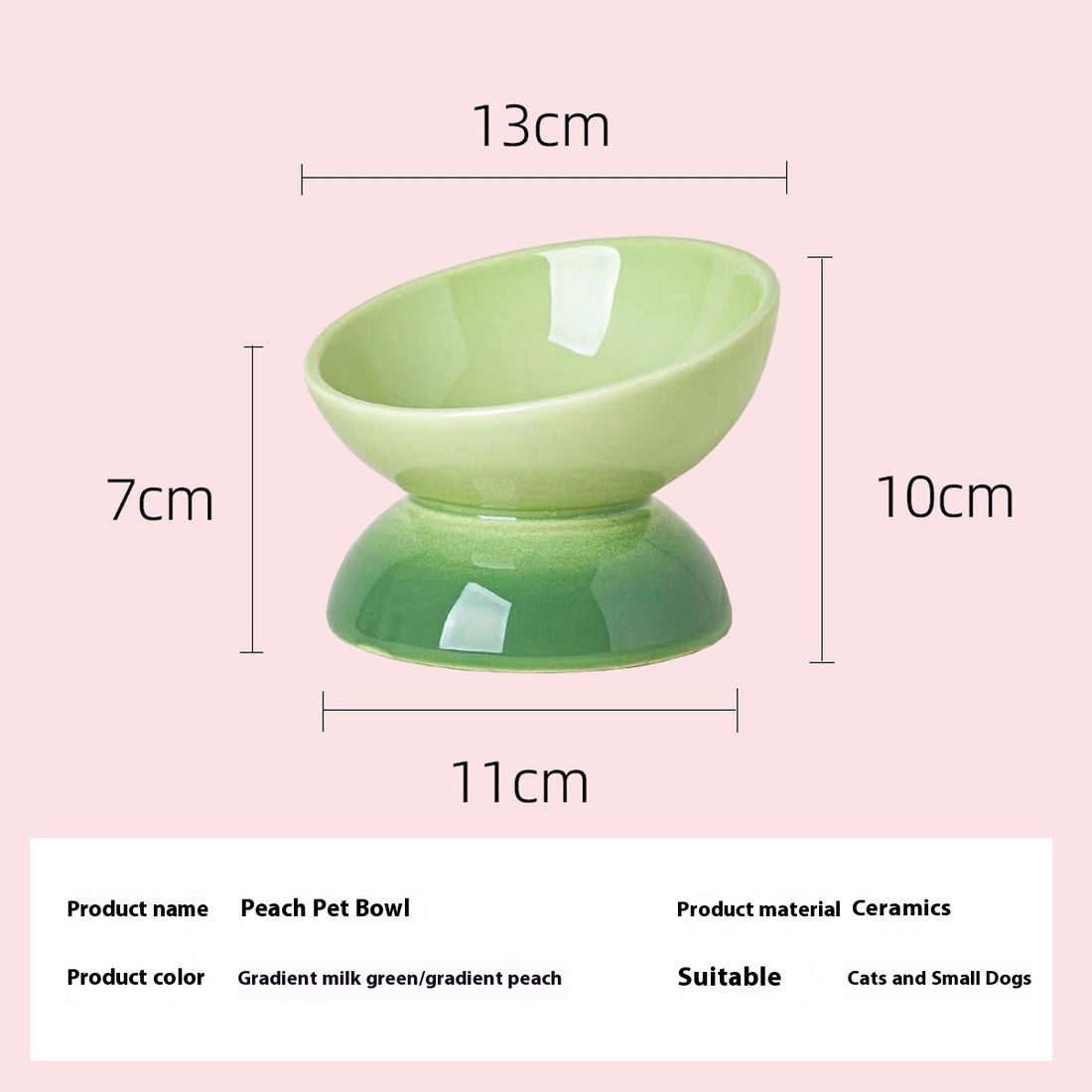 Bowl Ceramic Oblique Mouth Protection Cervical Spine Large Capacity Large Diameter