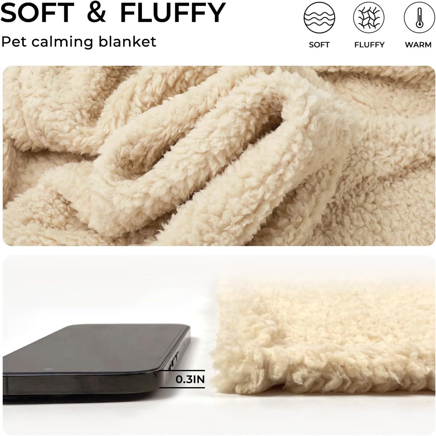 Shu Cotton Velvet Pet Blanket Warm Hair