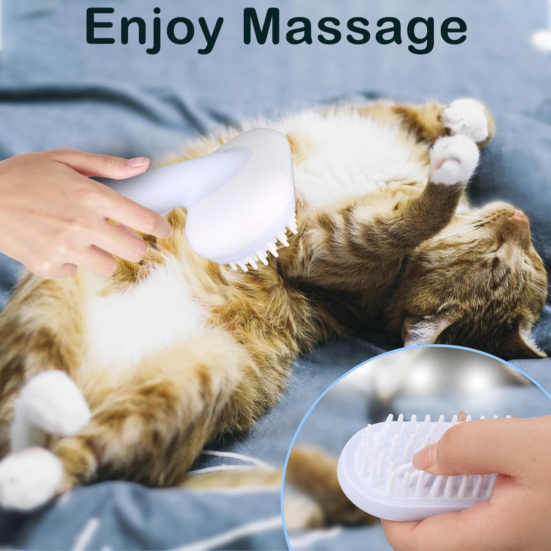 5-In-1 Pet Grooming Brush Set Self-Cleaning DeShedding Comb