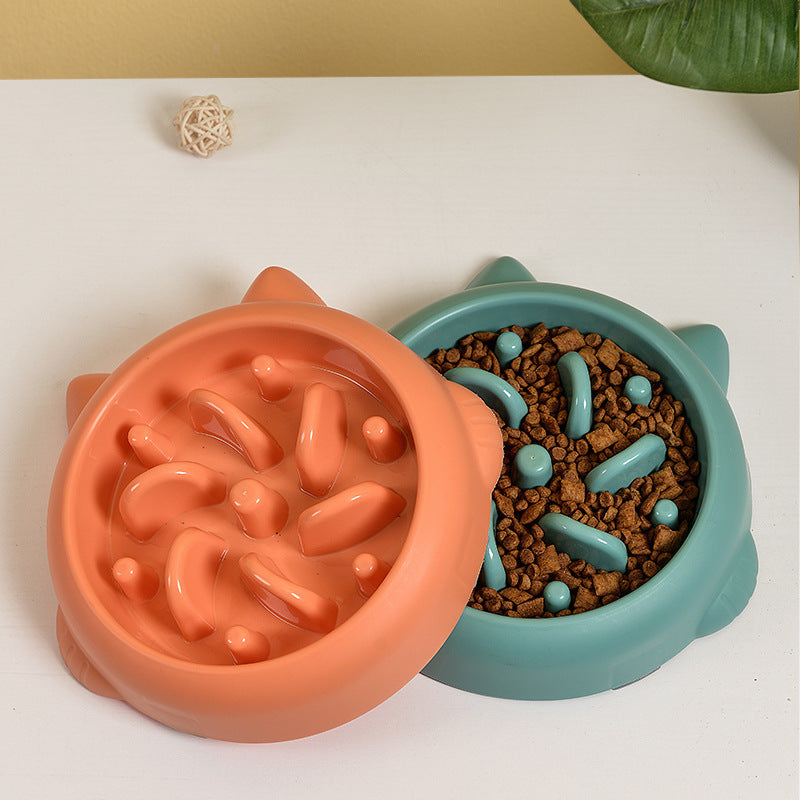 Anti-Choking Slow Feeder Dog Cat Bowl Plate