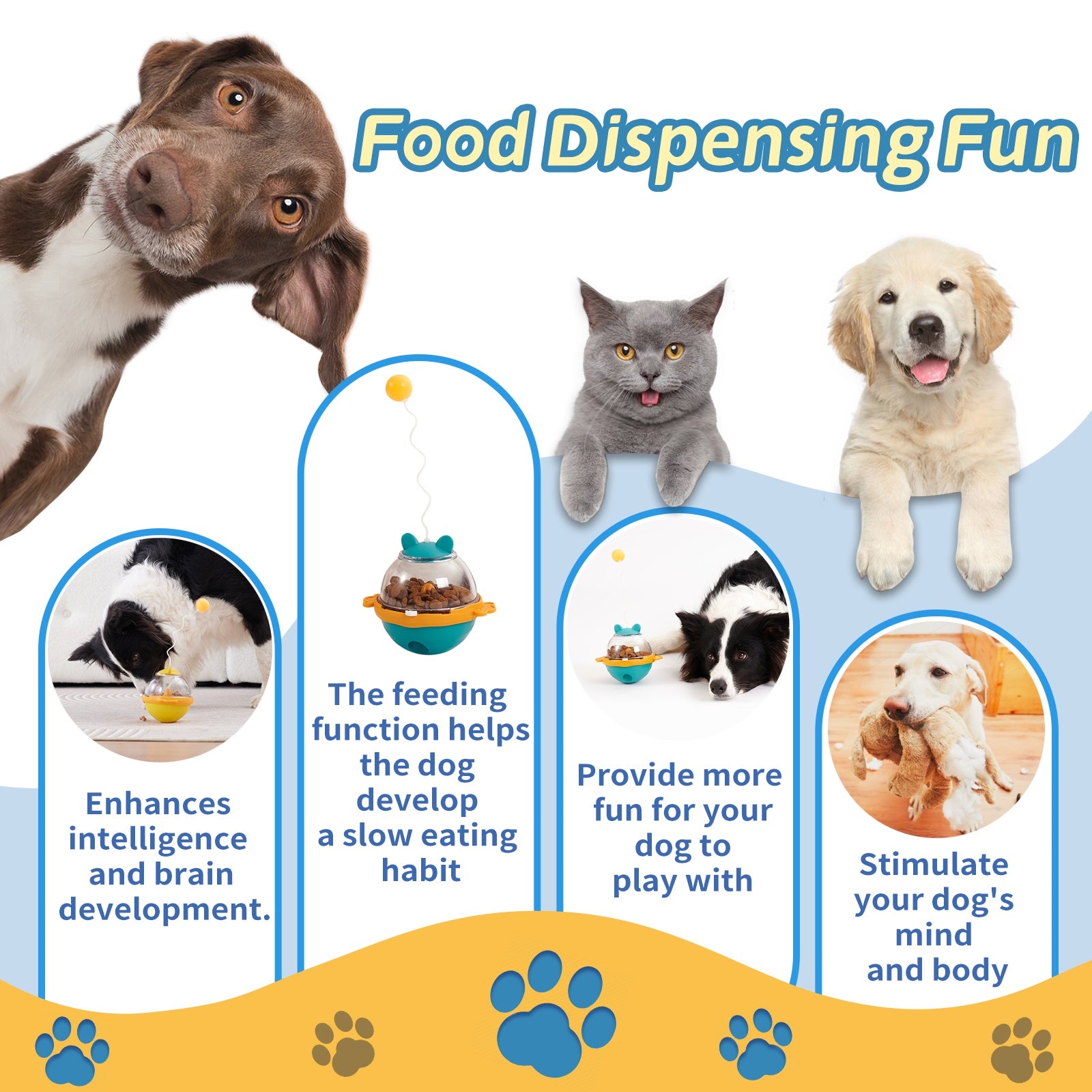 Guardians Tumbler Pet Toy Dog Leaky Food Toy Interactive