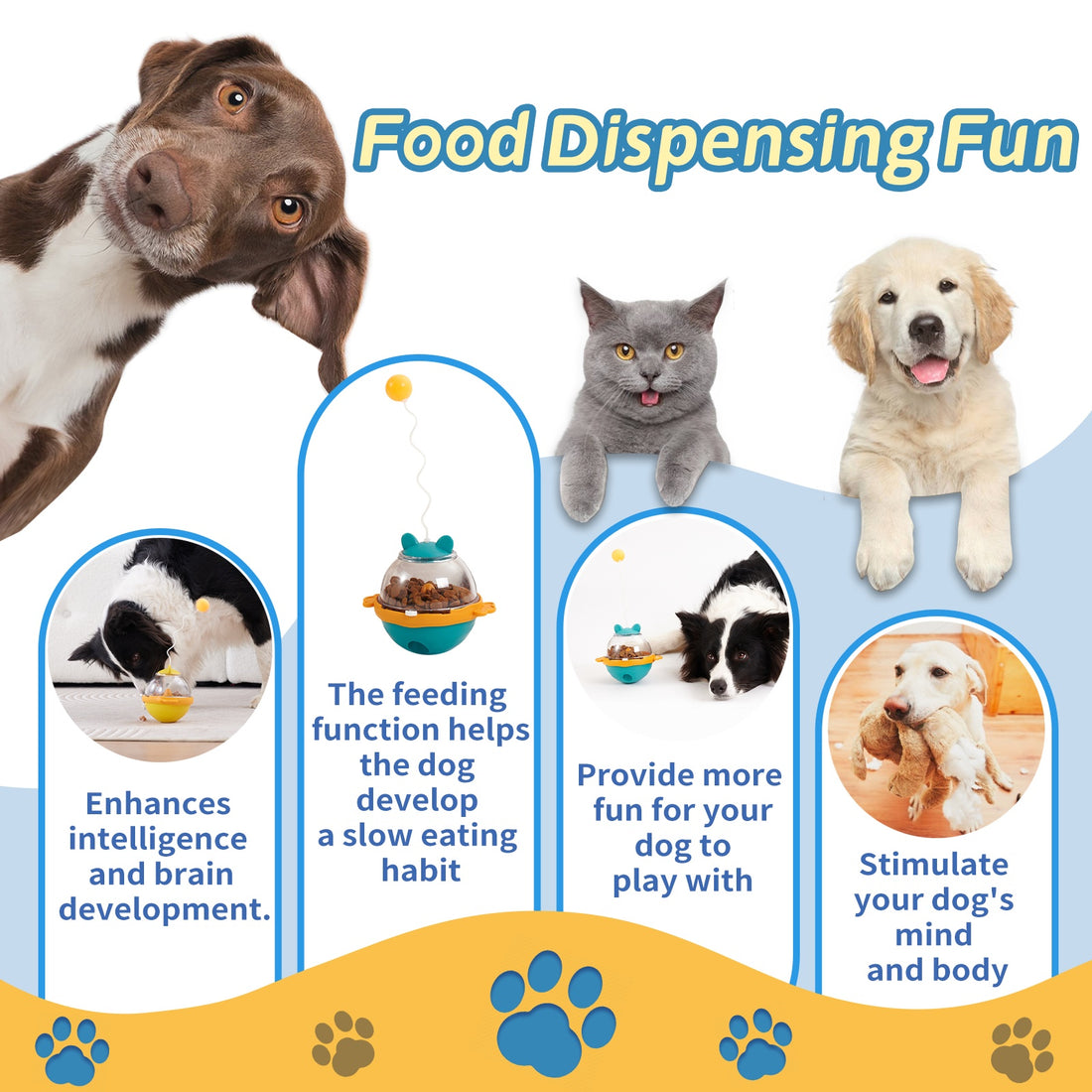 Guardians Tumbler Pet Toy Dog Leaky Food Toy Interactive