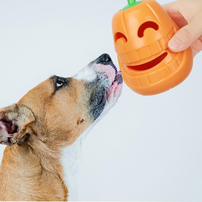 Pumpkin Shape Tough Dog Chew Toy