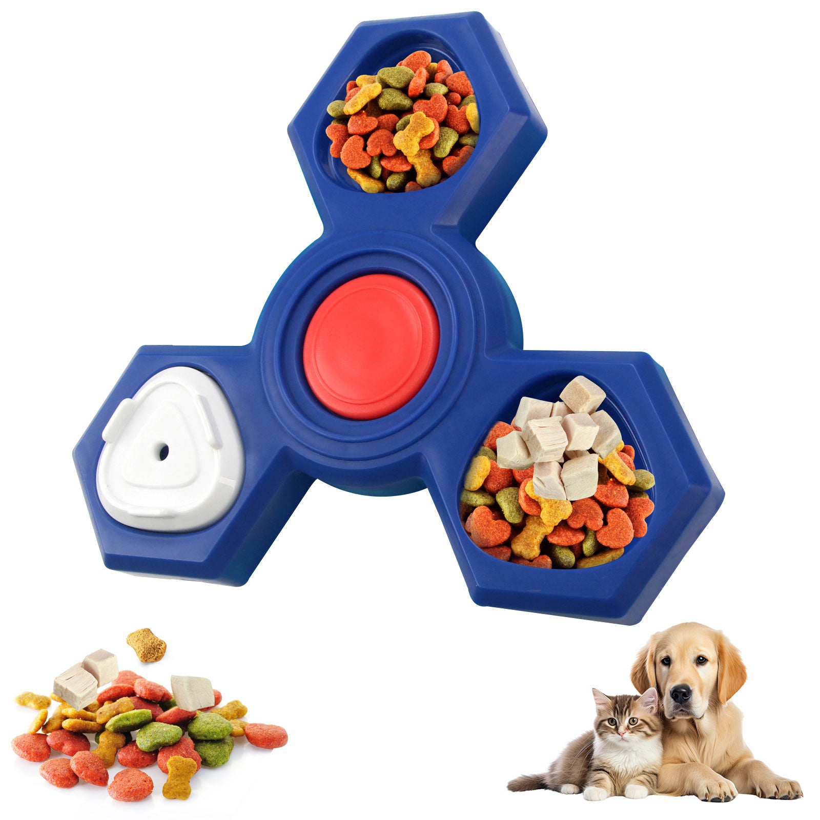 Interactive Dog Treat Puzzle Feeder IQ Training Toy