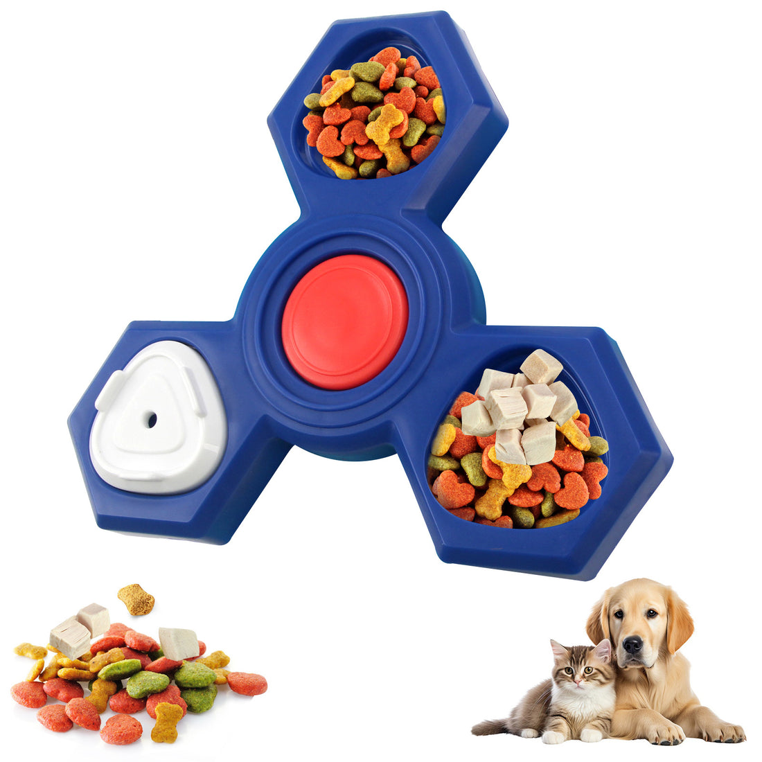 Interactive Dog Treat Puzzle Feeder IQ Training Toy