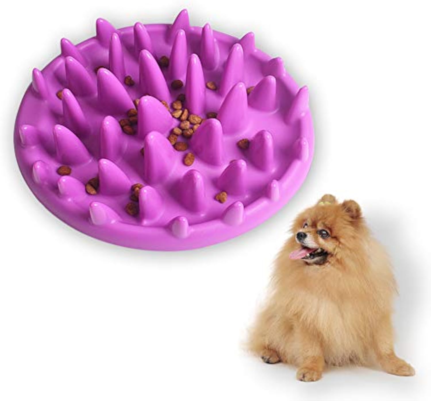 Cat  And  Dog Slow Feeder Bowl Non Slip Interactive Puzzle Feeder