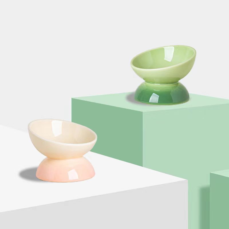 Bowl Ceramic Oblique Mouth Protection Cervical Spine Large Capacity Large Diameter