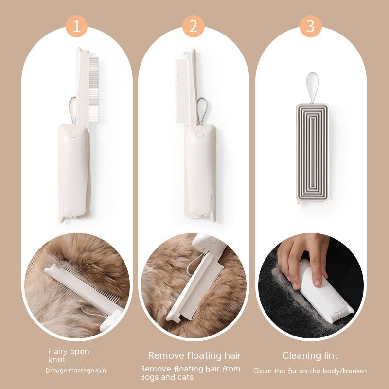 Pet Hair Removal Grooming Brush Dog Massage Tool