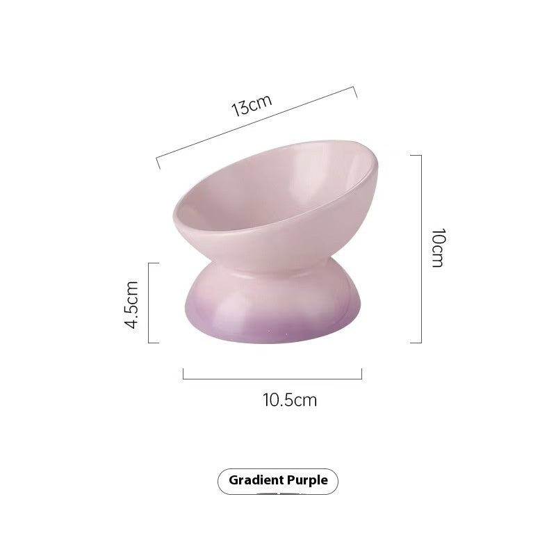 Bowl Ceramic Oblique Mouth Protection Cervical Spine Large Capacity Large Diameter